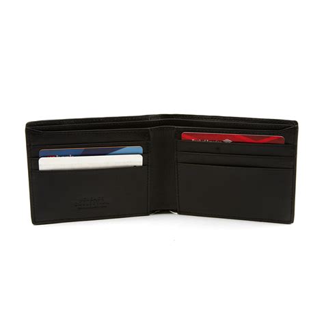 versace collection foldover saffiano leather wallet